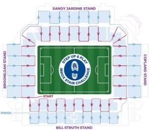 Ibrox Stadium Seating Plan with Seat Numbers and Rows