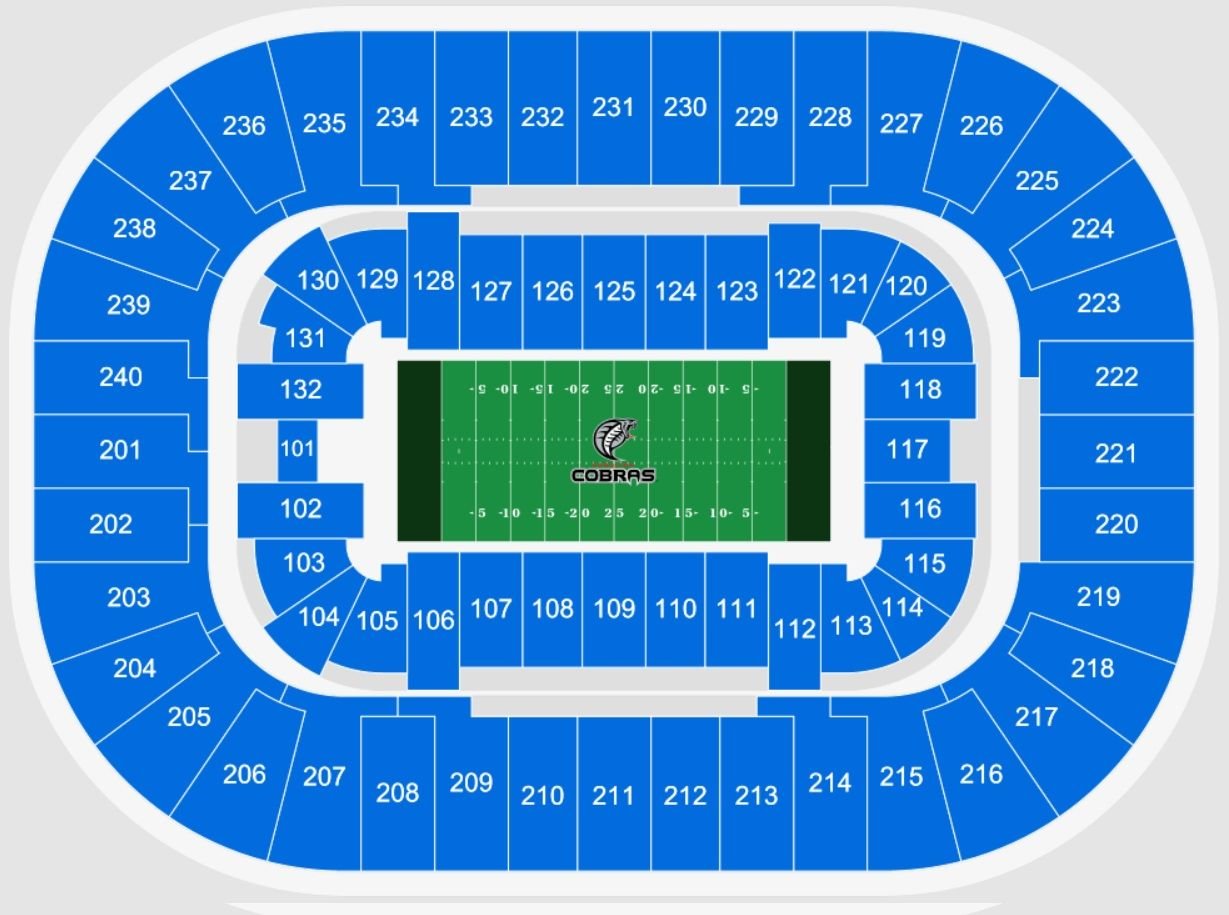 First Horizon Coliseum Carolina Cobras Seating Chart