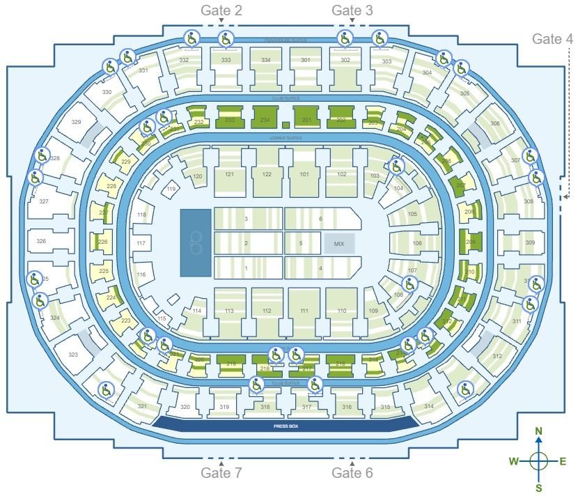 United Center Accessible Sections
