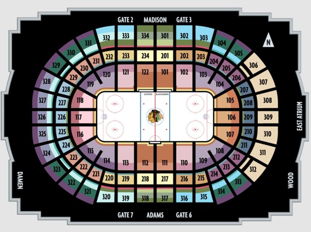 United Center Chicago Blackhawks Seating Chart